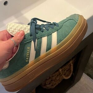Adidas Green Platform Gazelle
